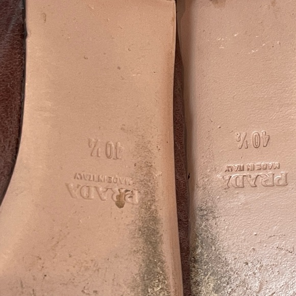 Prada burgundy flats, size 10.5 - Picture 7 of 8